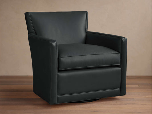 Rudy Leather Swivel Chair