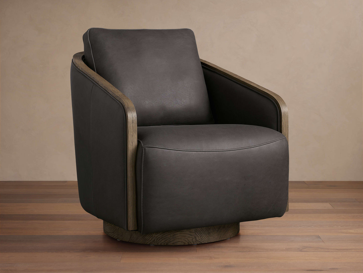 Pomona Leather Swivel Chair